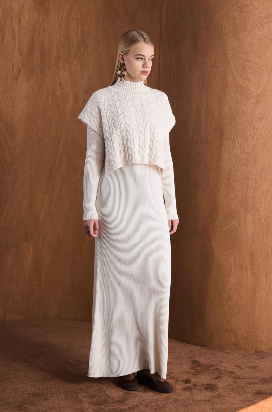 Elegant Wool Dress Set