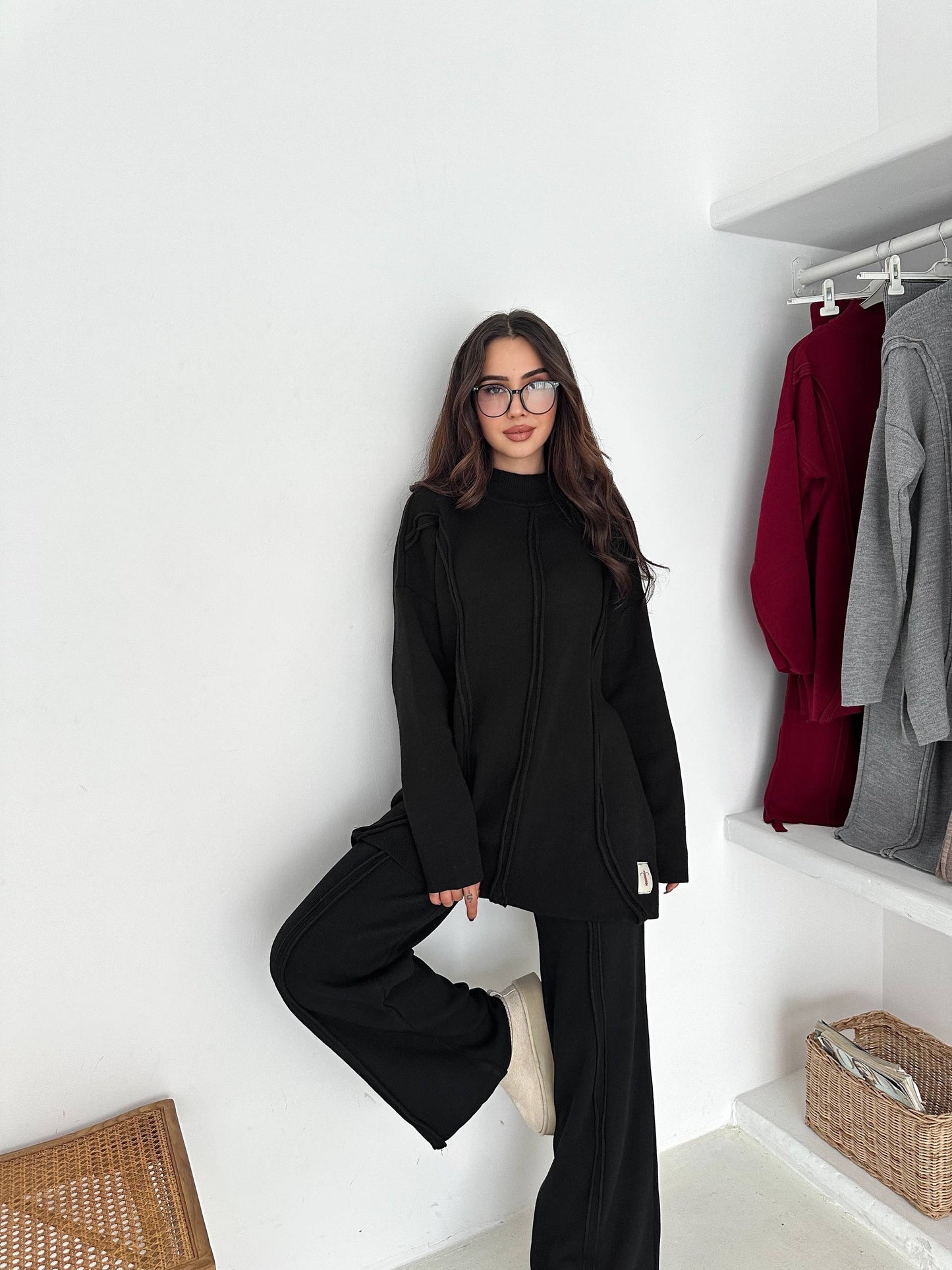 Soft & Warm Knitted Two-Piece Set In 4 Colours