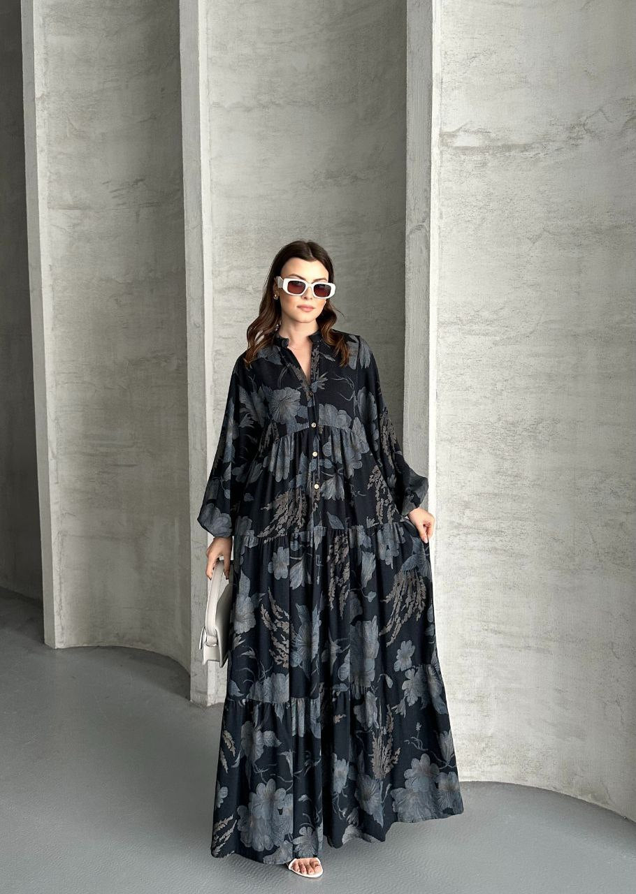 Printed Moonlight Dress – فستان ضوء  (Kitten|كتان) القمر المطبّع