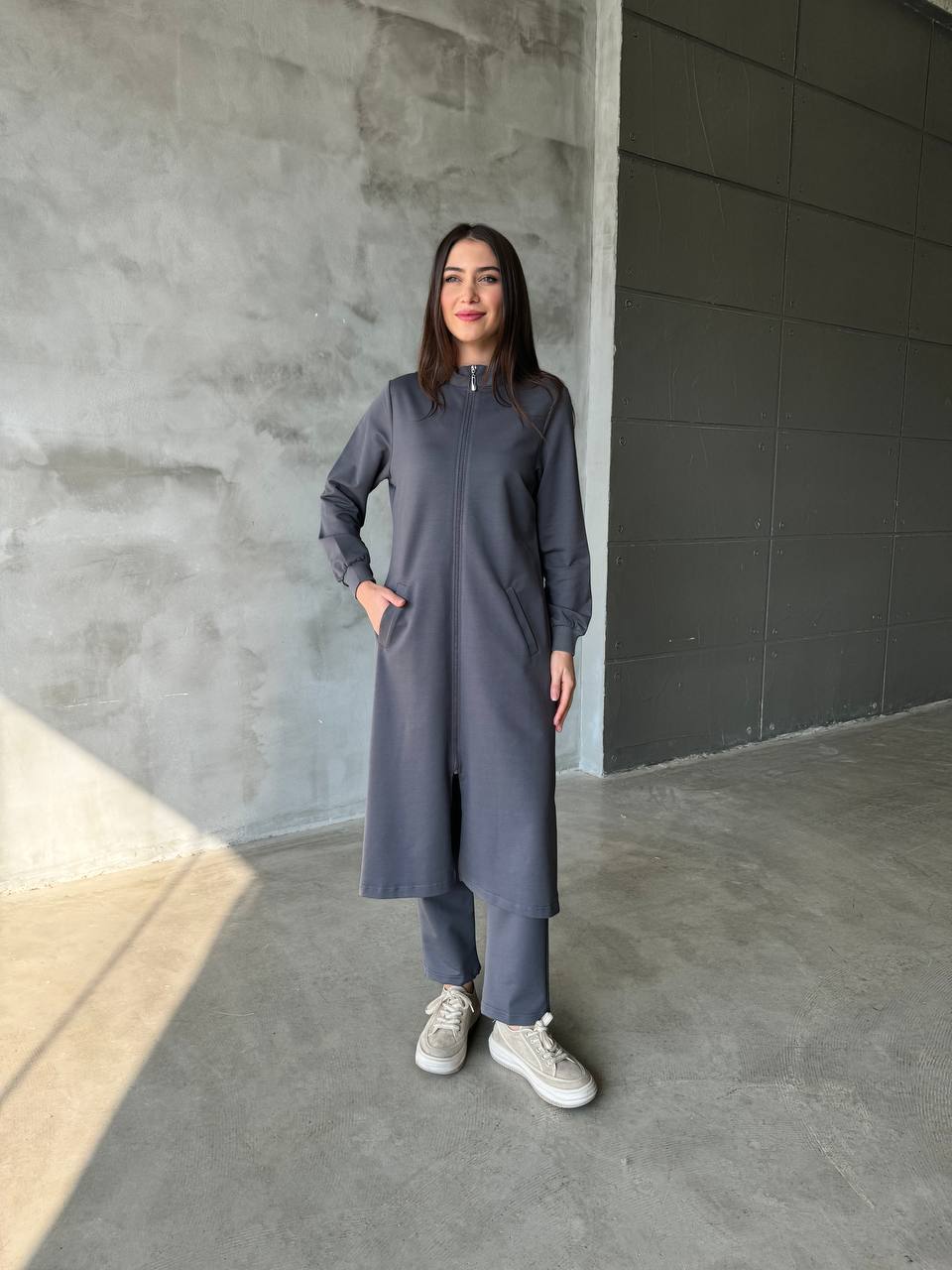 طقم شرعي أنيق وطويل - Modest Elegant Long Set