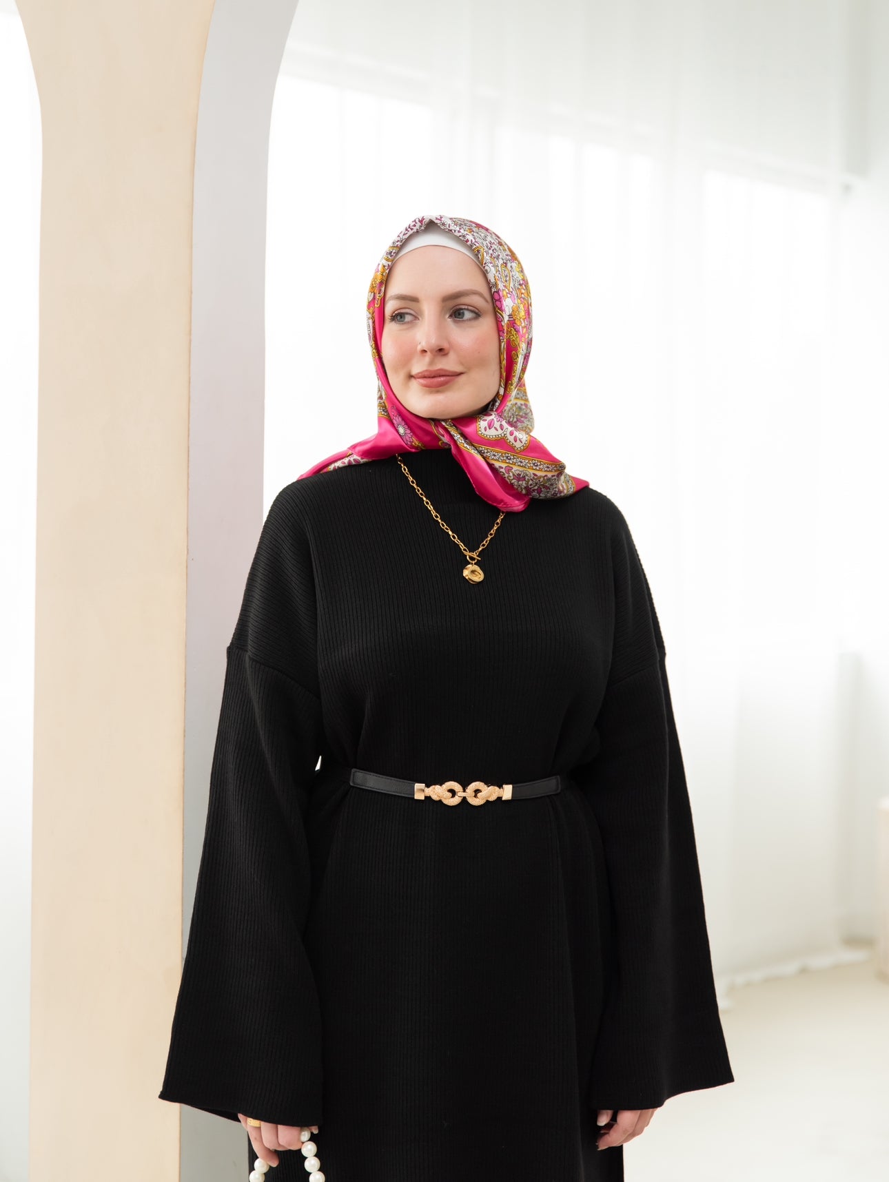 Elegant Knit Dress 
فستان كروشيه راقي
