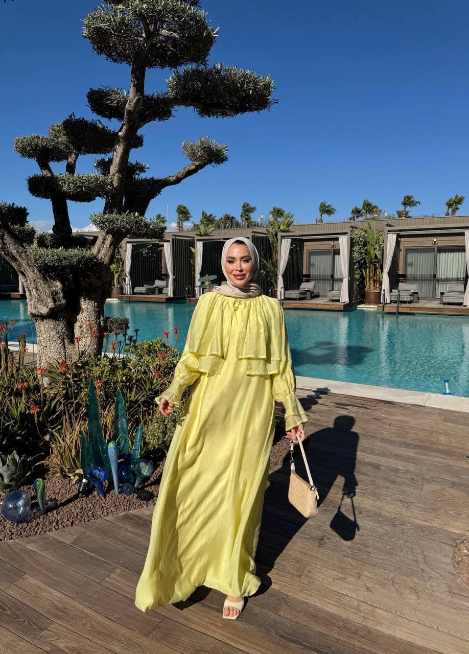 Breeze Dress - فستان النسيم (قطعتين فستان مبطن + جكيت مبطن) (٣الوان)