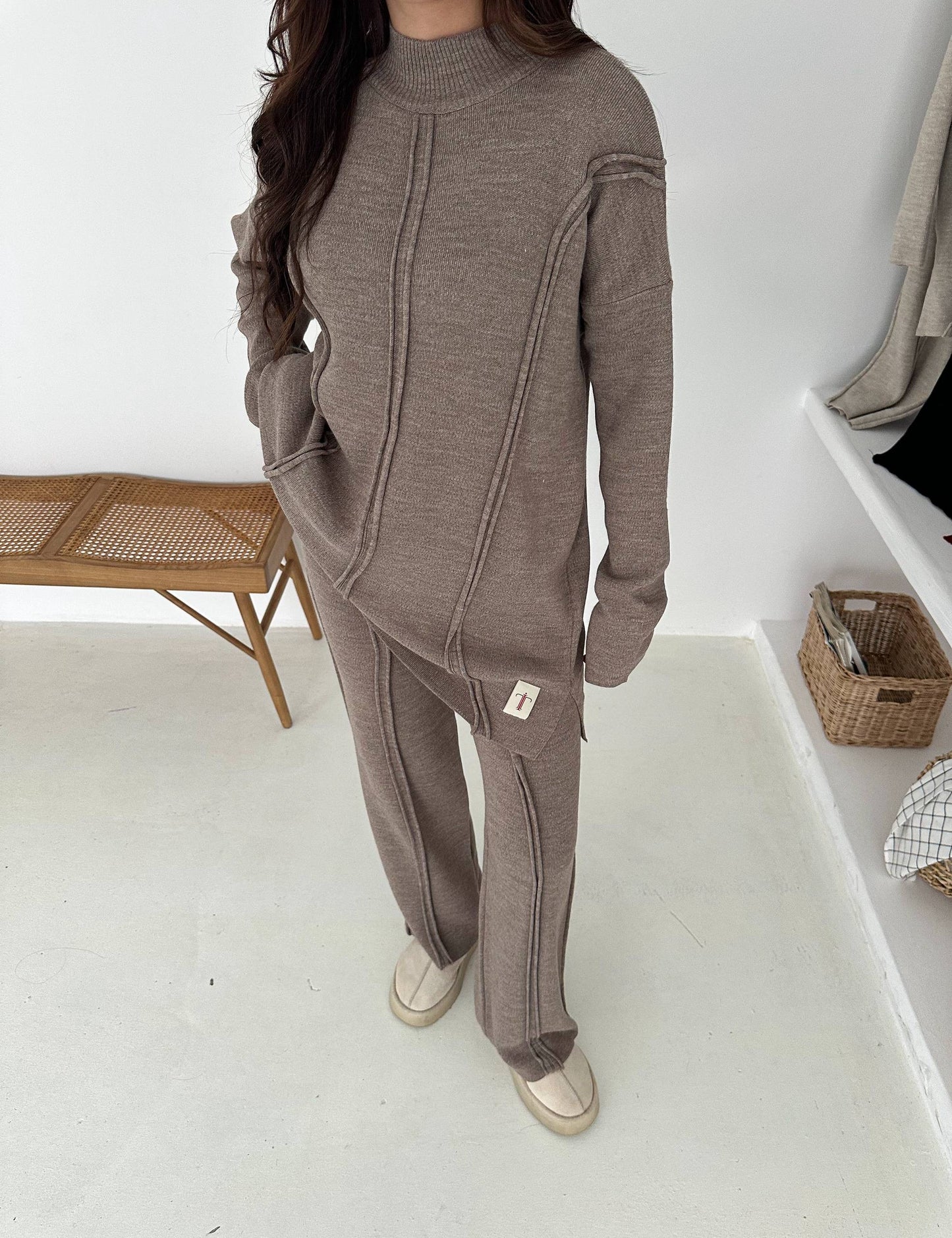 Soft & Warm Knitted Two-Piece Set In 4 Colours