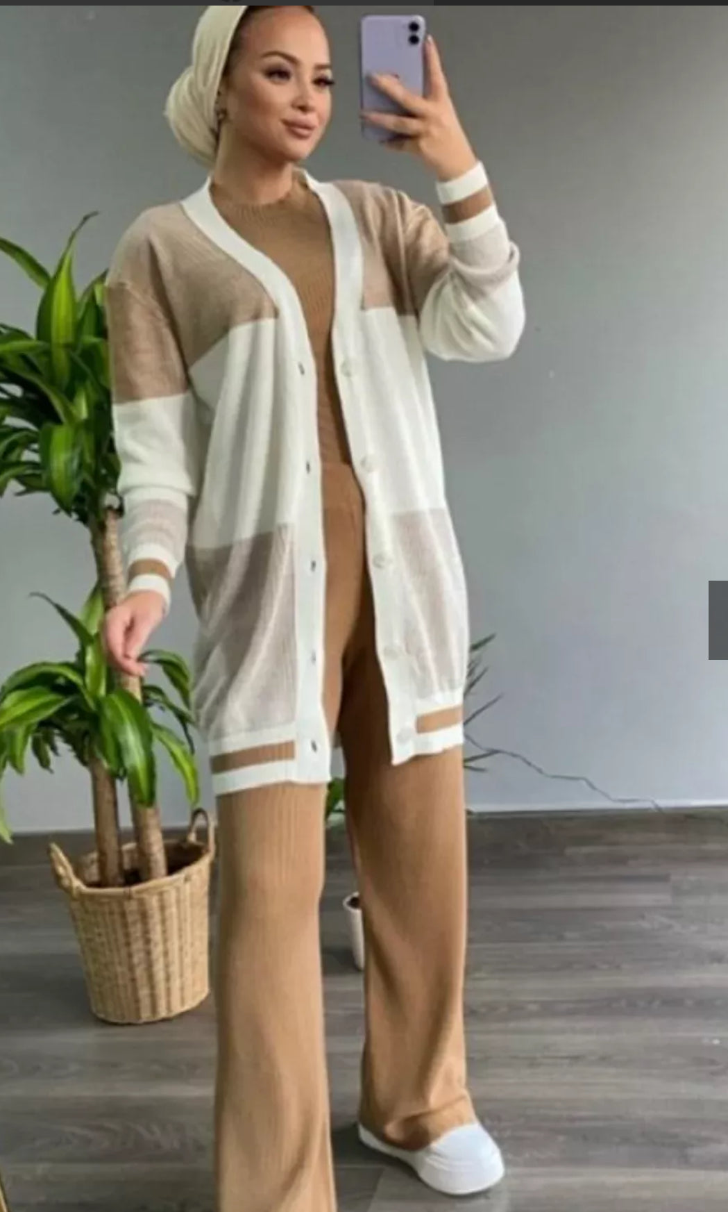 Cozy Neutrals Ribbed Knitwear Set