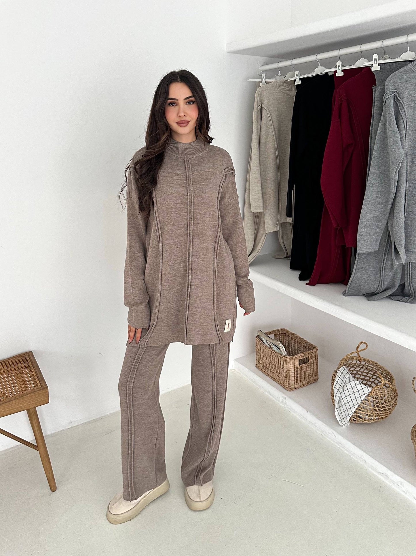 Soft & Warm Knitted Two-Piece Set In 4 Colours