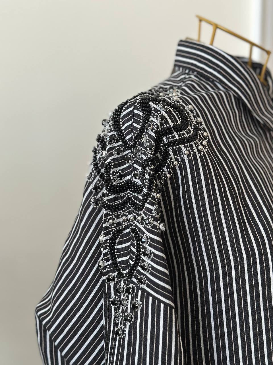 قميص خطوط الليل | Midnight Stripe Shirts (2 Colours)