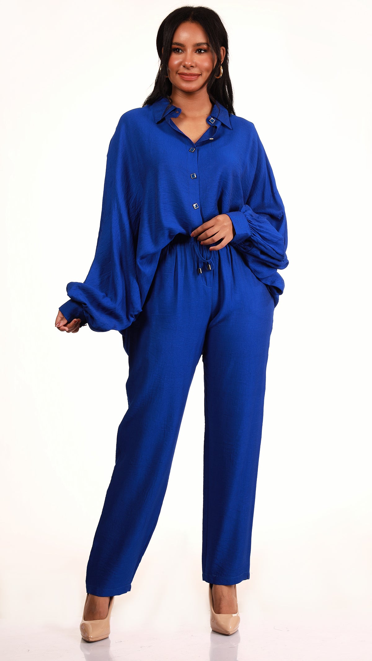 Chic Linen Statement Shirt (2 COLOURS)