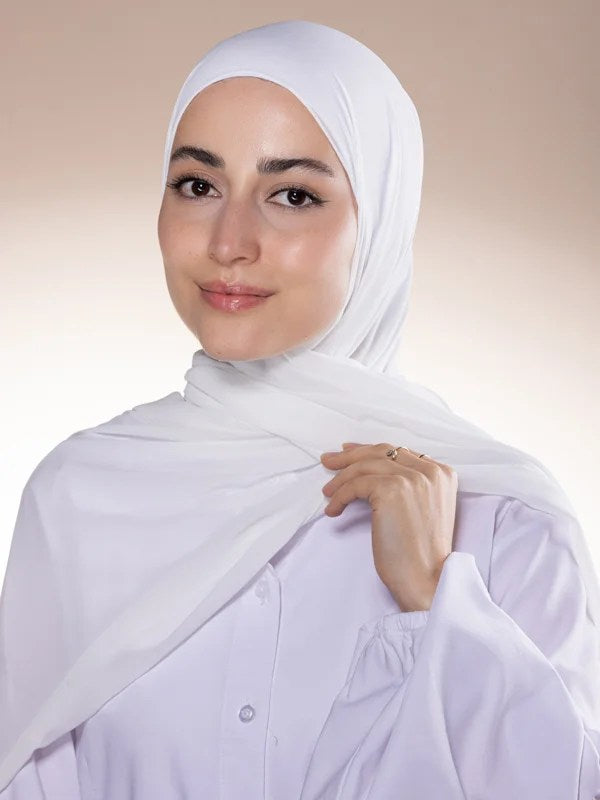 حجاب شيفون لولي -Pearl chiffon hijab