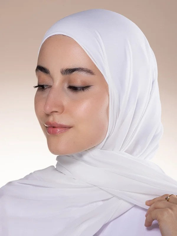 حجاب شيفون لولي -Pearl chiffon hijab