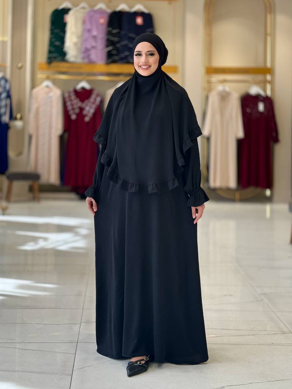 فستان قطعتين أنيق للعمرة|حج Elegant Two-Piece Dress for Umrah & Haj