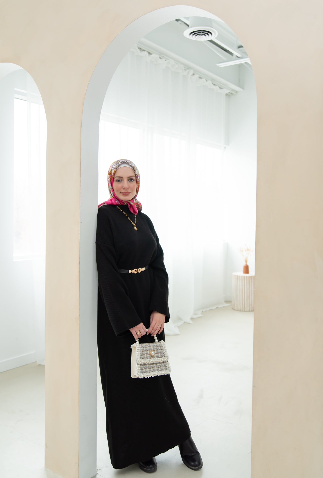 Elegant Knit Dress 
فستان كروشيه راقي