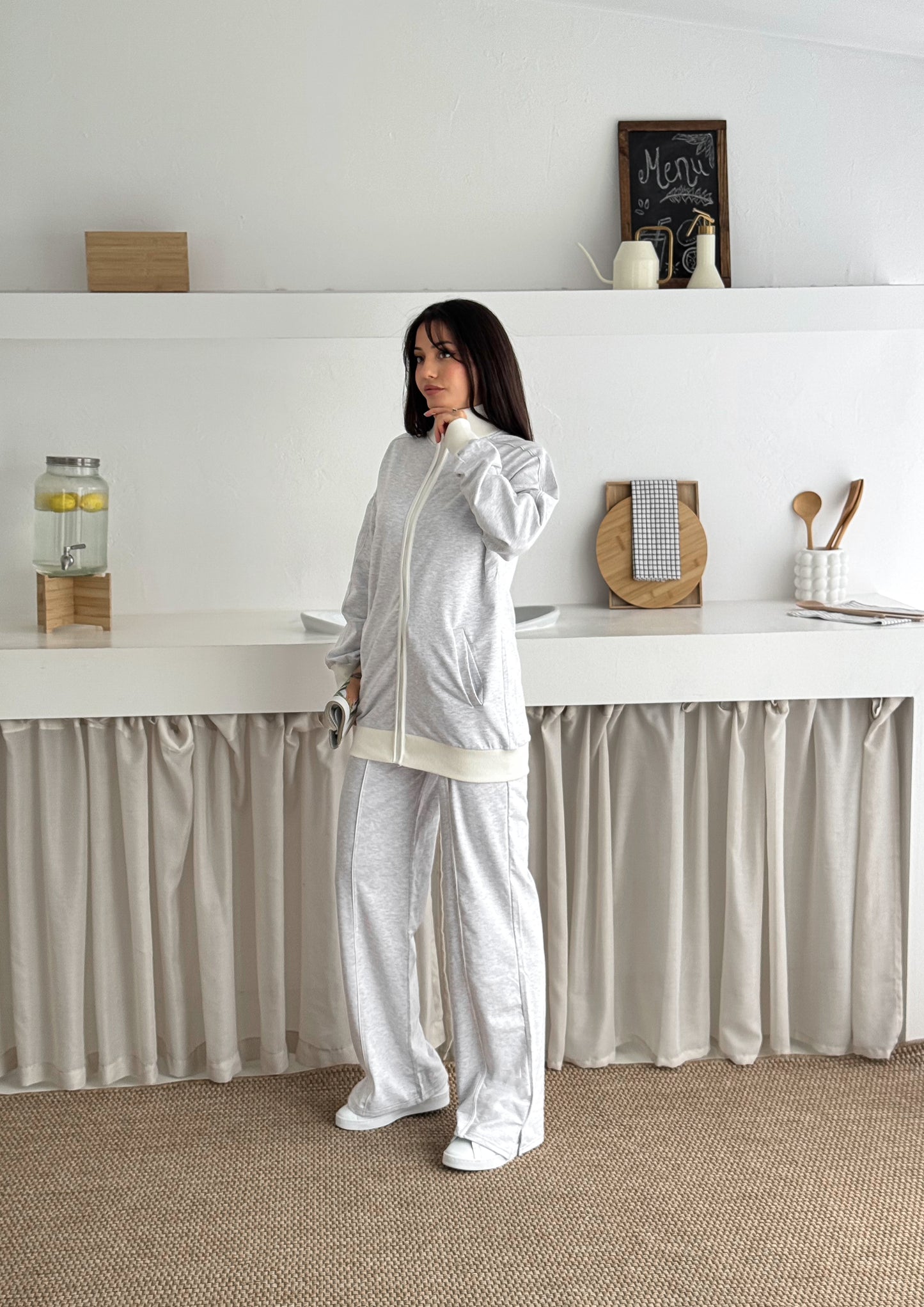 Classic Zip-Up Cotton Set