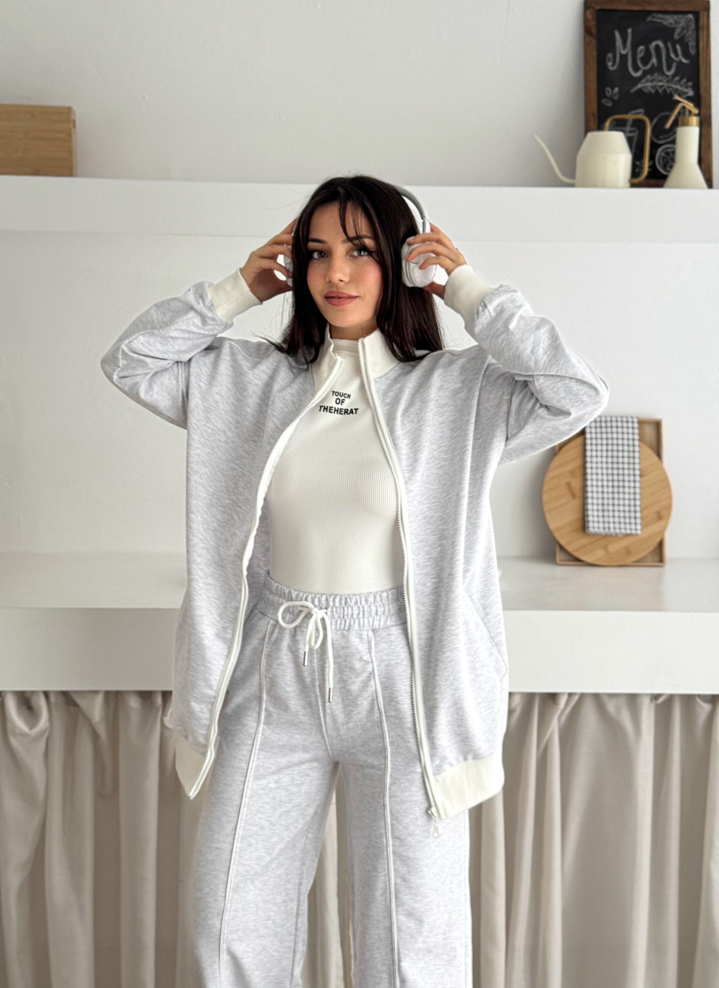 Classic Zip-Up Cotton Set