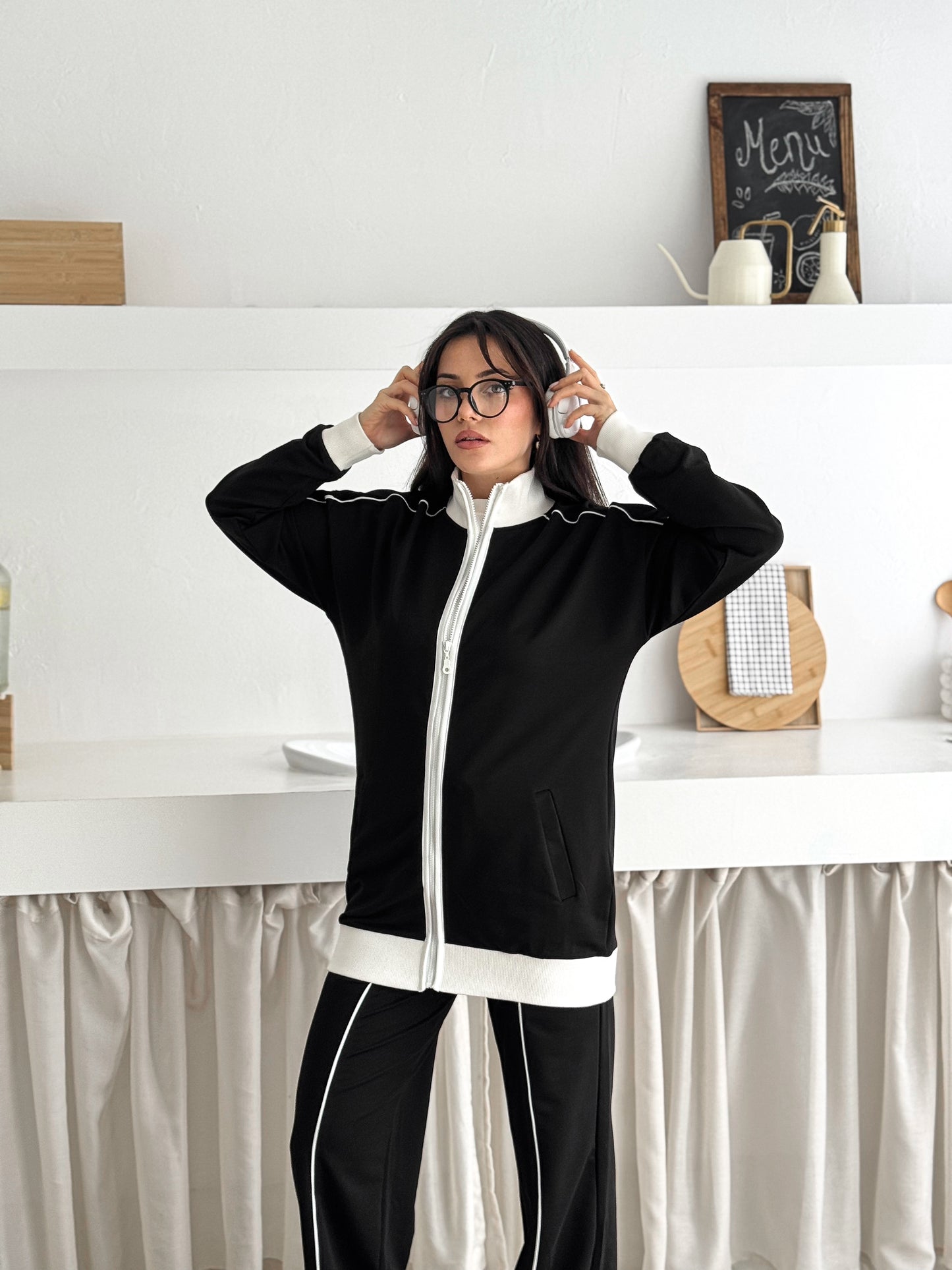 Classic Zip-Up Cotton Set