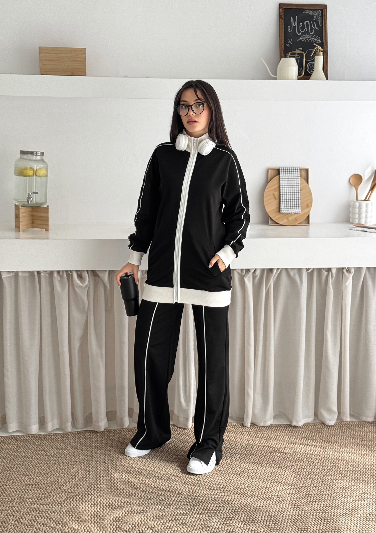 Classic Zip-Up Cotton Set