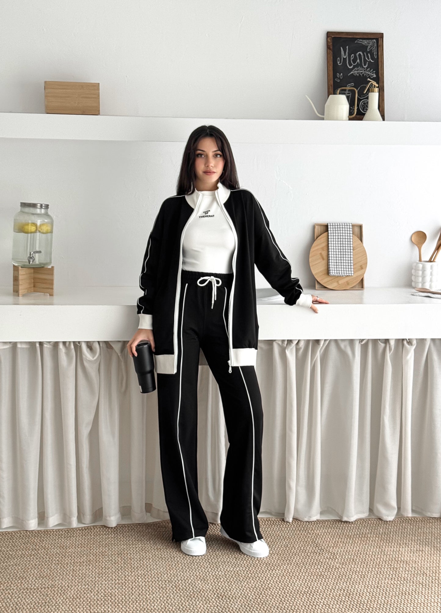 Classic Zip-Up Cotton Set