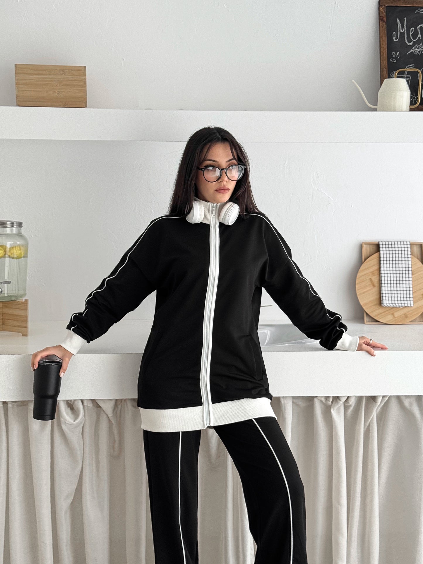 Classic Zip-Up Cotton Set